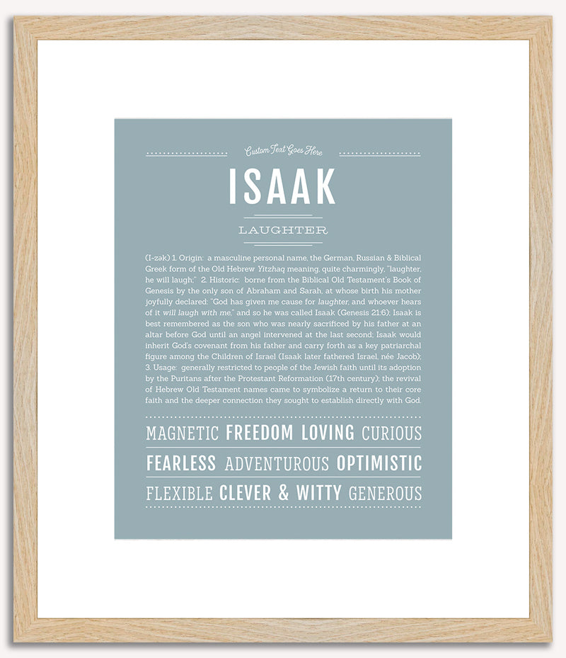 Isaak | Name Art Print