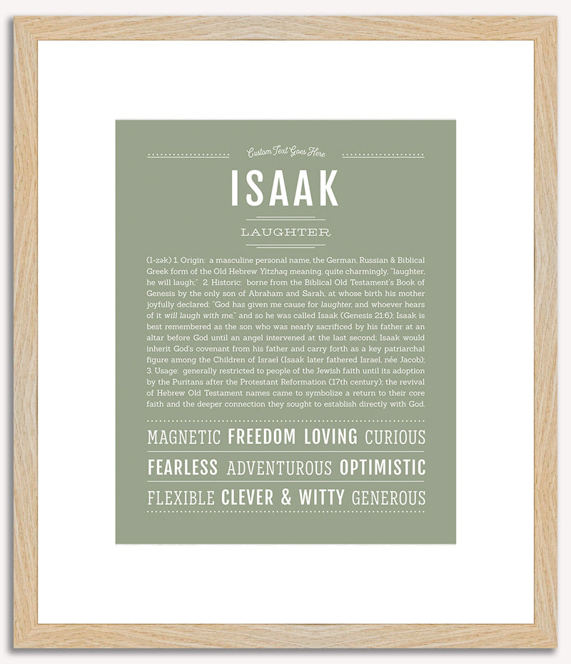 Isaak | Name Art Print