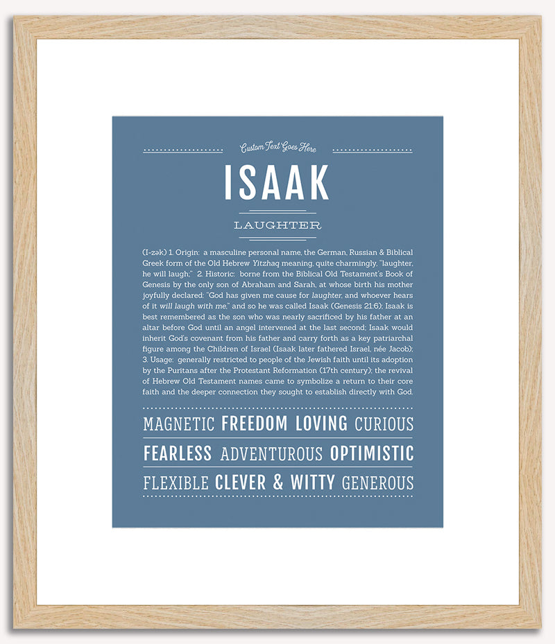 Isaak | Name Art Print