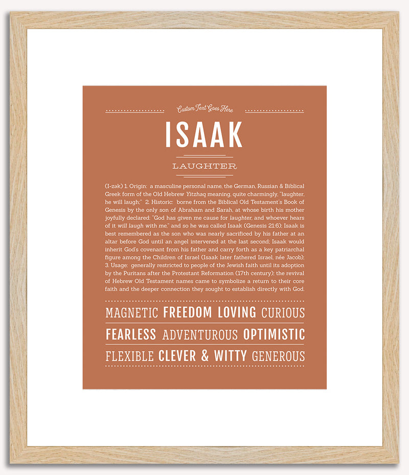 Isaak | Name Art Print