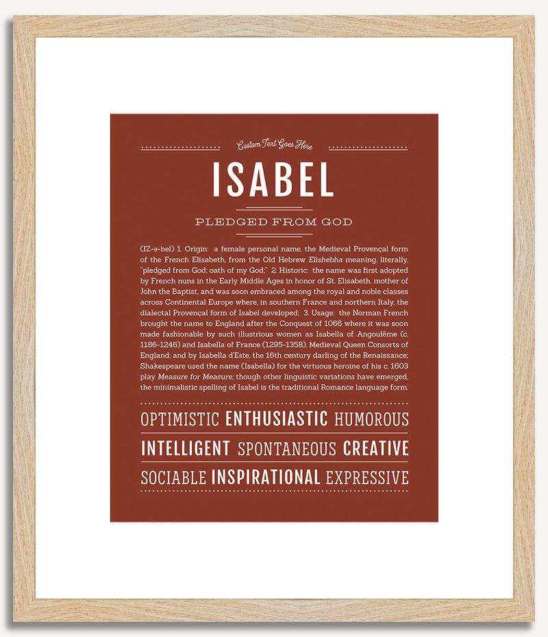 Isabel | Name Art Print