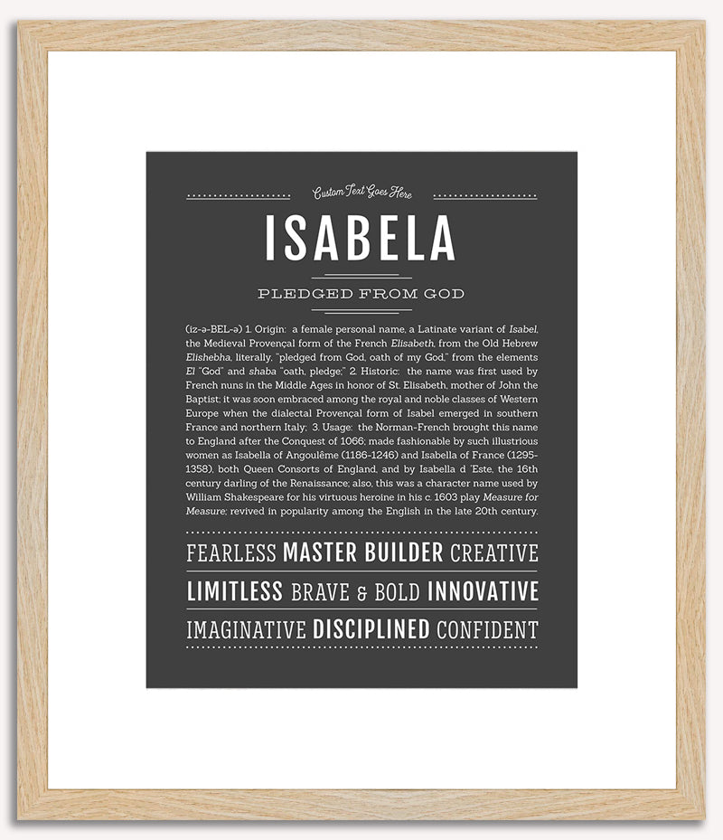 Isabela | Name Art Print