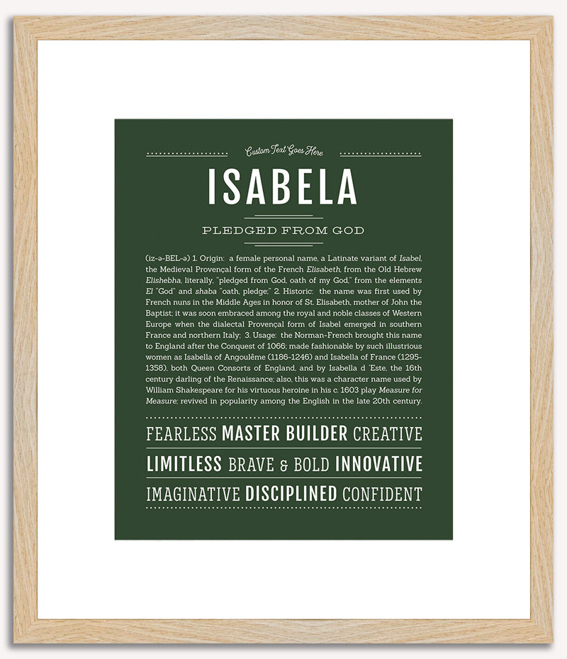 Isabela | Name Art Print