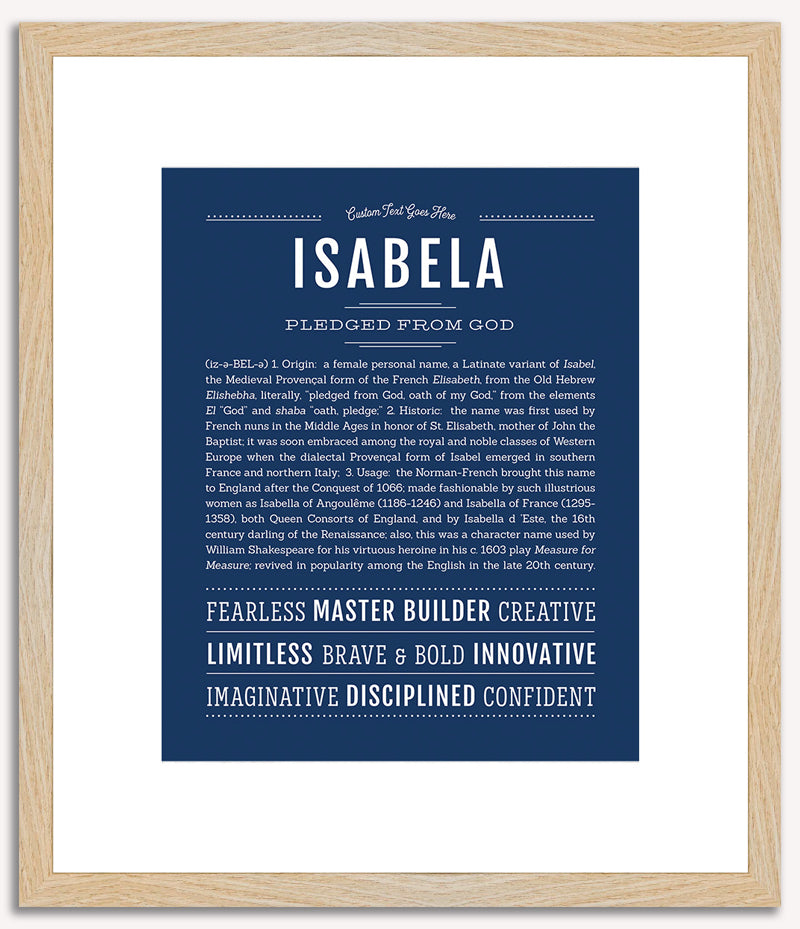 Isabela | Name Art Print