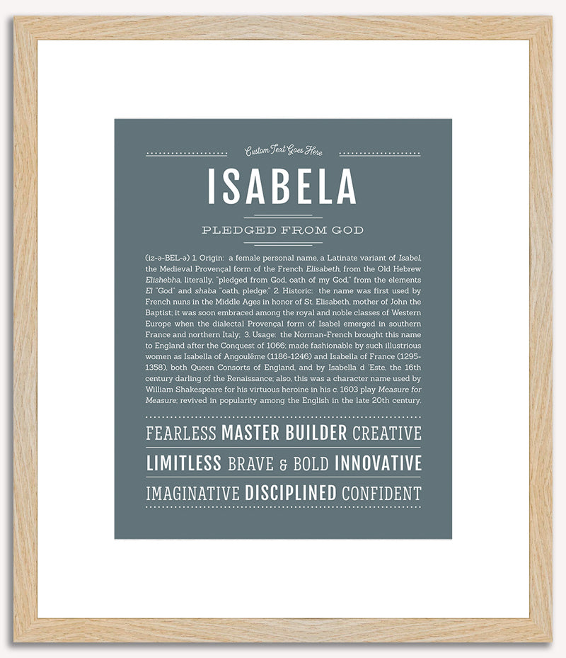 Isabela | Name Art Print