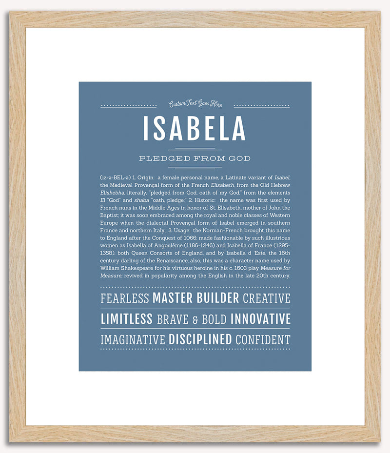 Isabela | Name Art Print