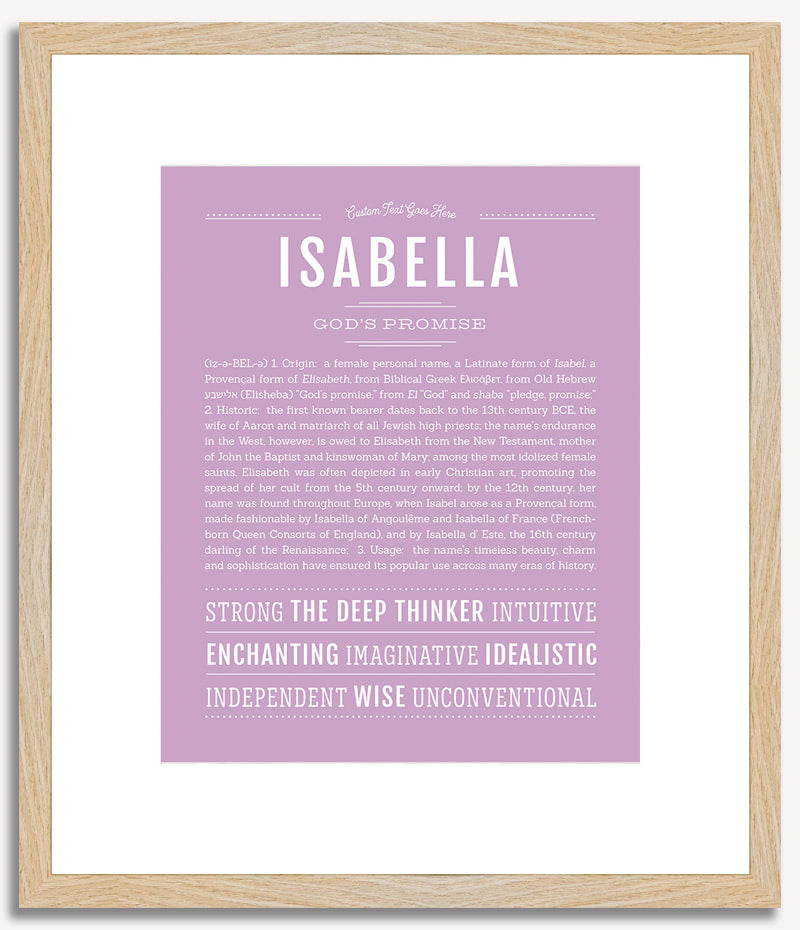 Isabella | Name Art Print