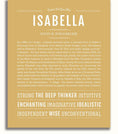 Isabella | Name Art Print – Name Stories