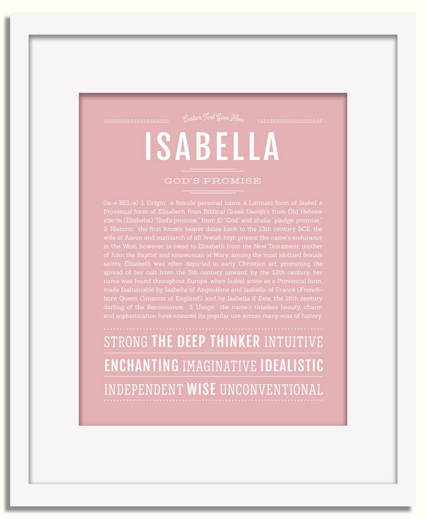 Frame Options | Dusty Rose | White Frame, Matted