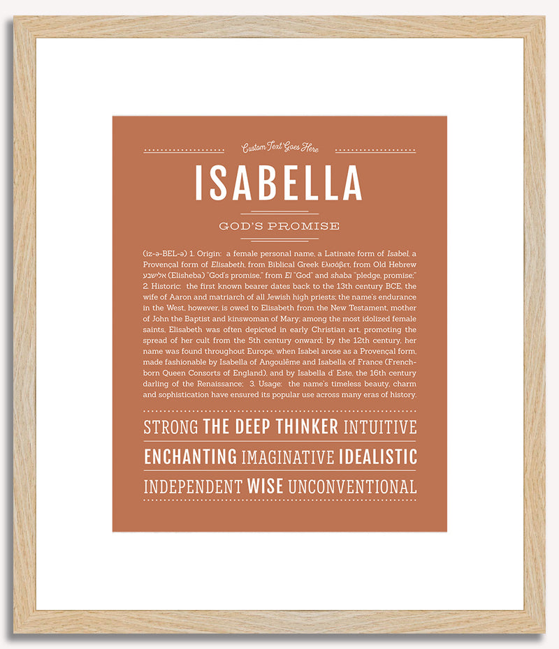 Isabella | Name Art Print