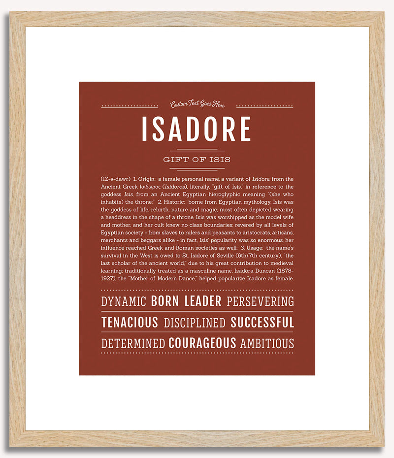 Isadore | Name Art Print