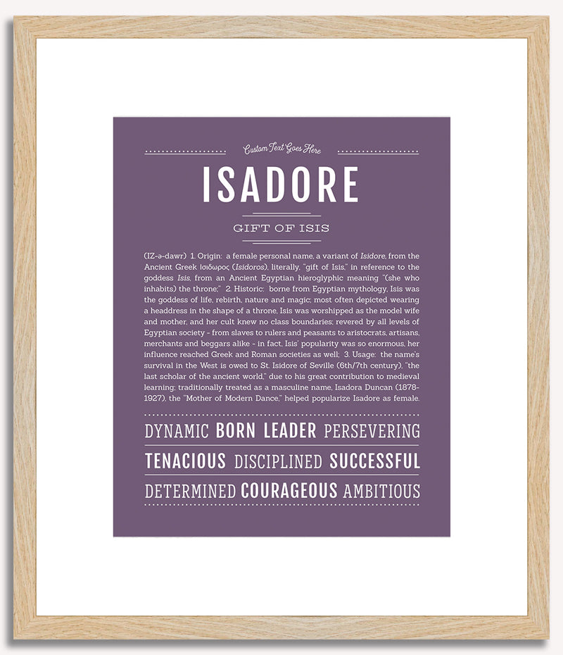 Isadore | Name Art Print