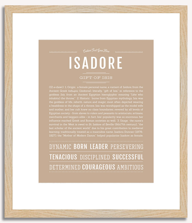 Isadore | Name Art Print