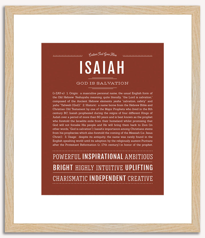 Isaiah | Name Art Print