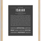 Isaiah | Name Art Print