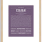 Isaiah | Name Art Print