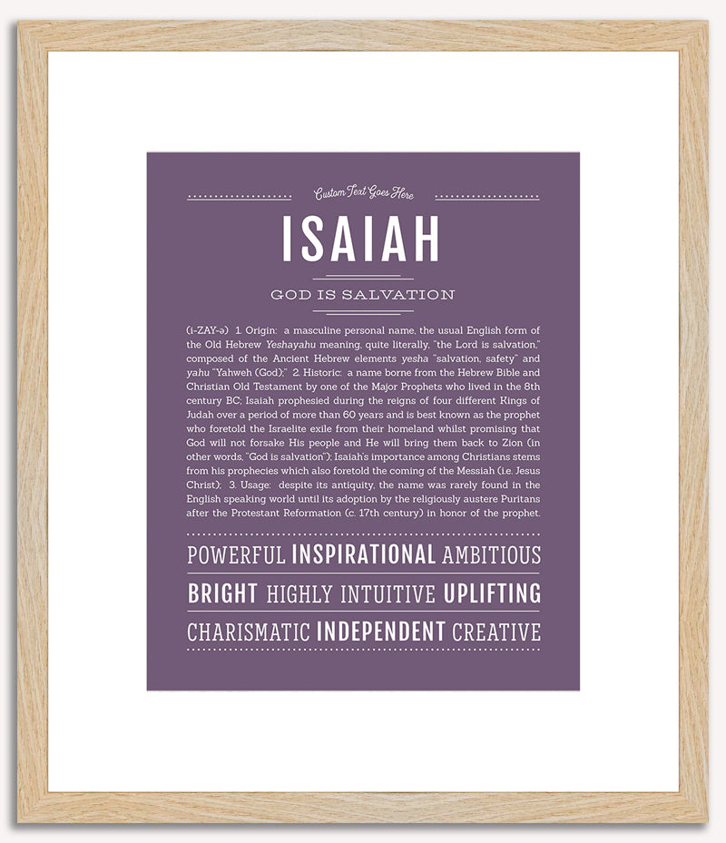 Isaiah | Name Art Print