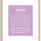 Isaiah | Name Art Print