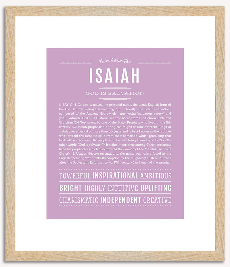 Isaiah | Name Art Print