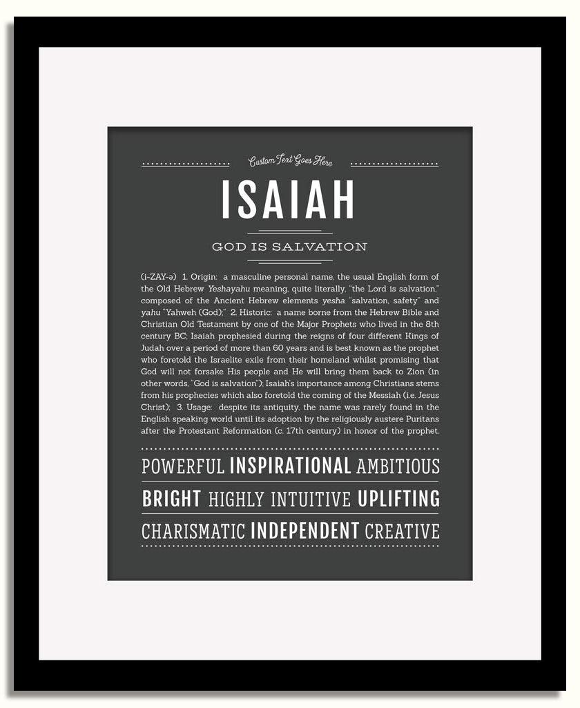Isaiah | Name Art Print - Personalized Custom Gifts – Name Stories
