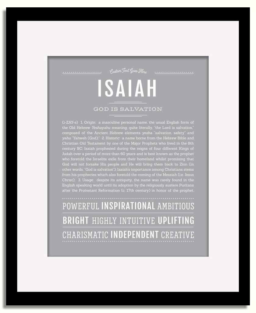 Isaiah | Name Art Print - Personalized Custom Gifts – Name Stories