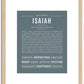 Isaiah | Name Art Print