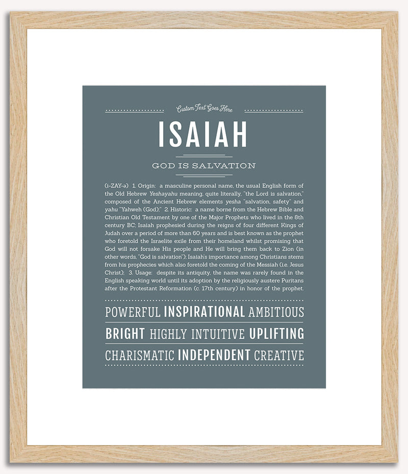 Isaiah | Name Art Print