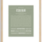 Isaiah | Name Art Print