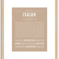 Isaiah | Name Art Print