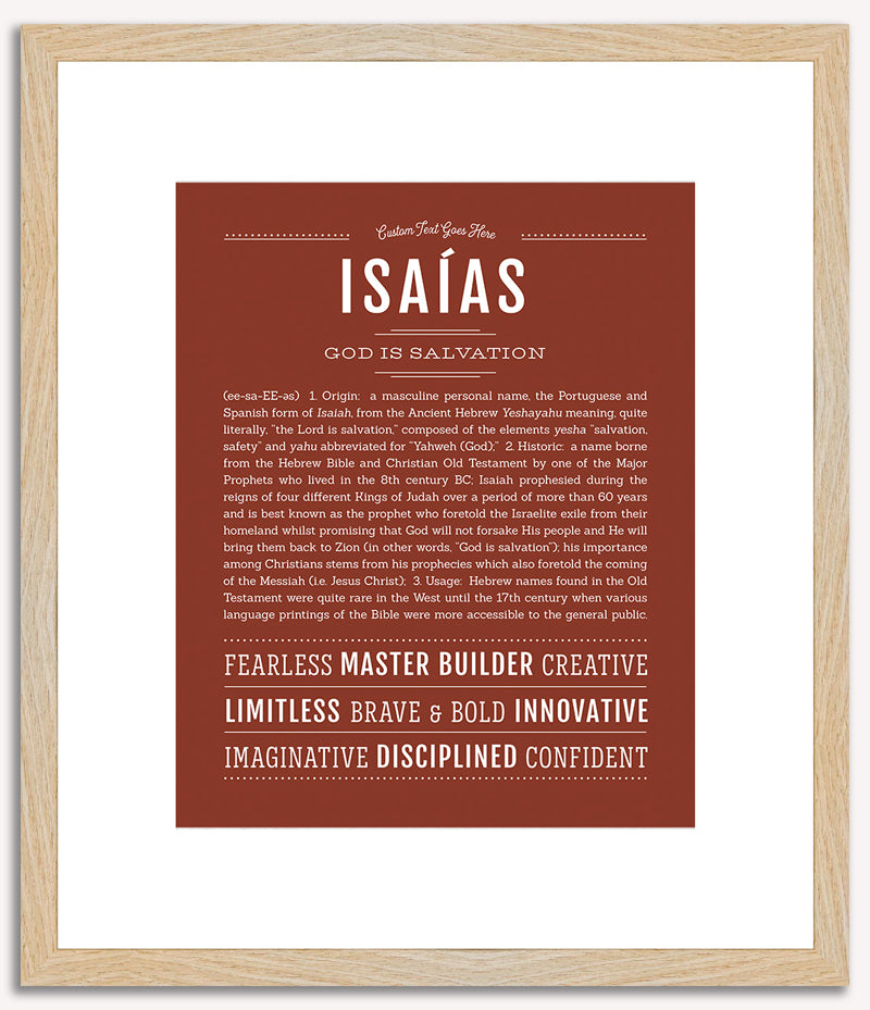 Isaias | Name Art Print