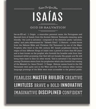 Isaias | Name Art Print – Name Stories