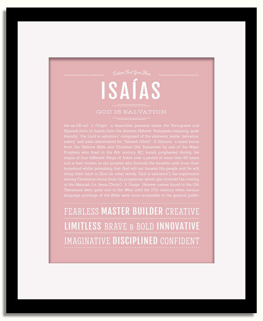 Frame Options | Dusty Rose | Black Frame, Matted