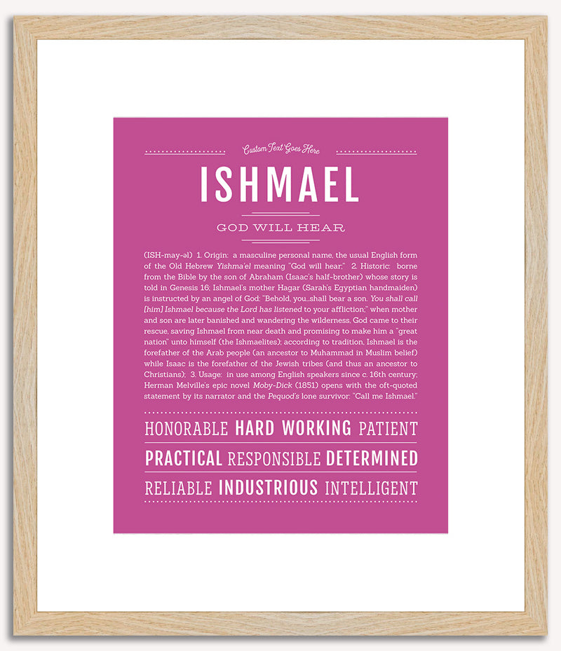 Ishmael | Name Art Print