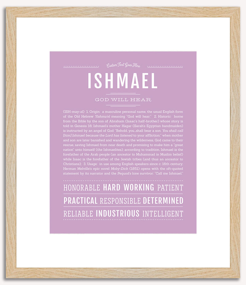 Ishmael | Name Art Print