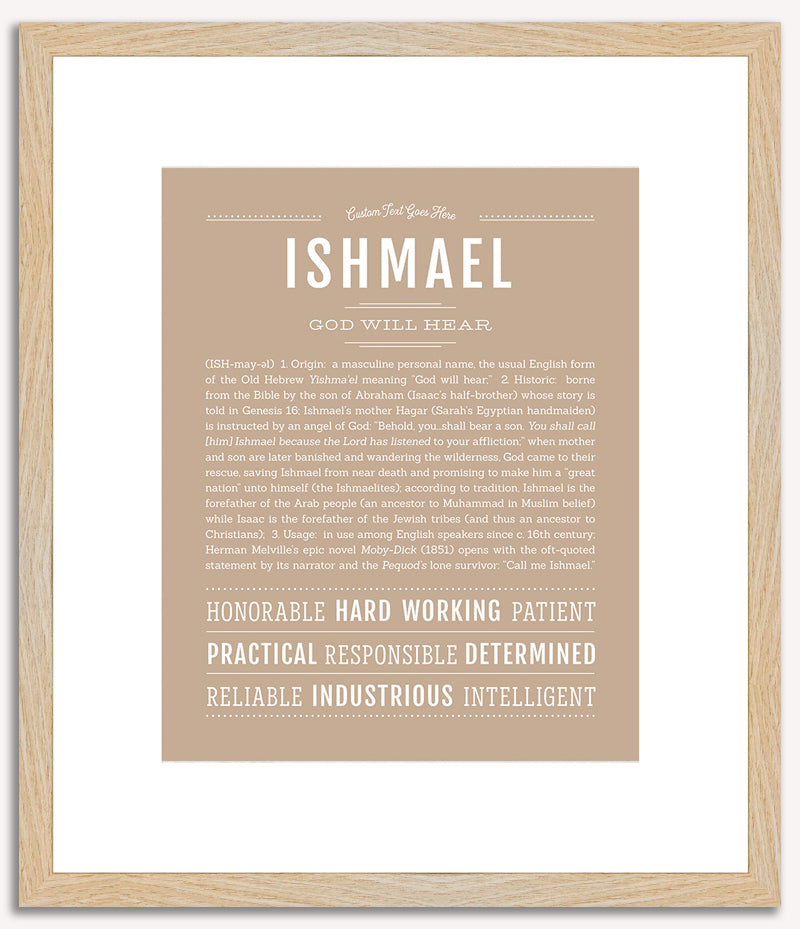 Ishmael | Name Art Print