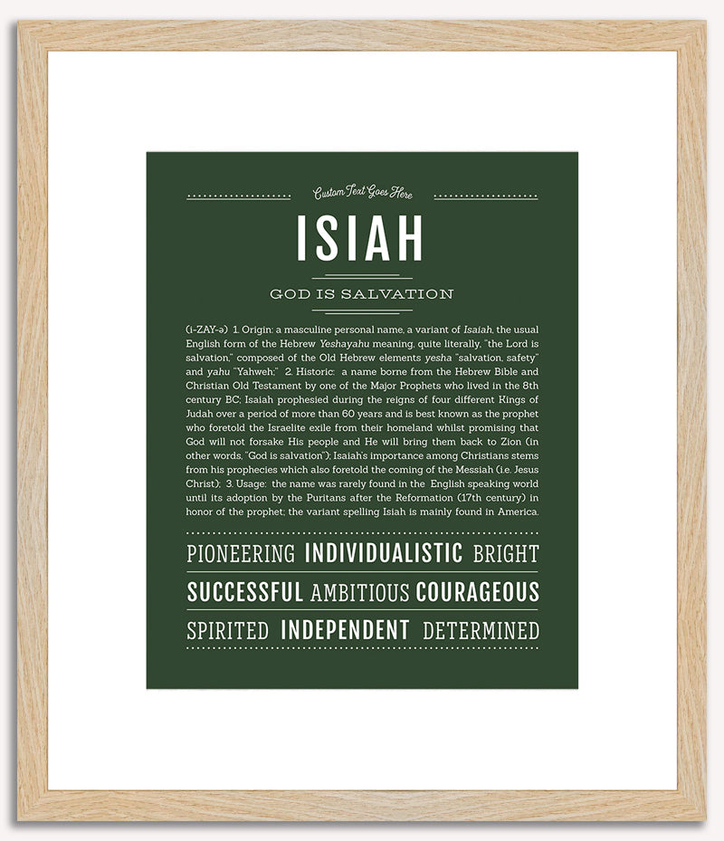 Isiah | Name Art Print