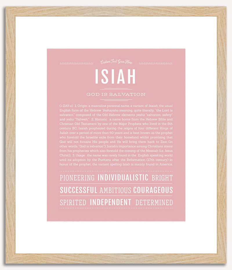 Isiah | Name Art Print