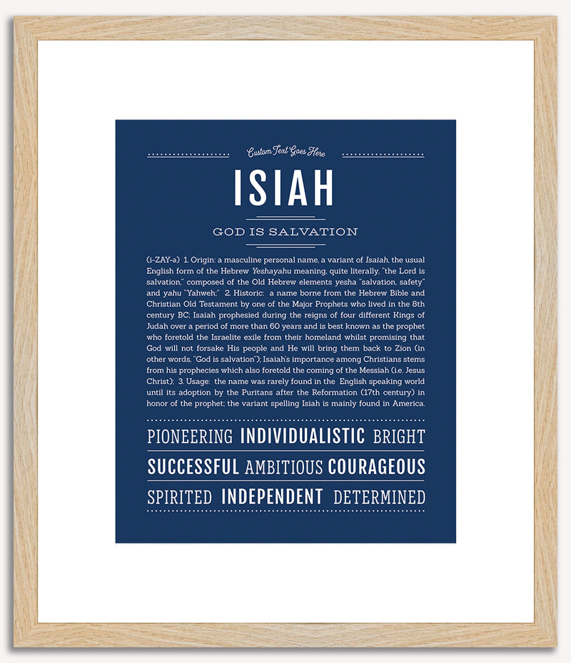 Isiah | Name Art Print