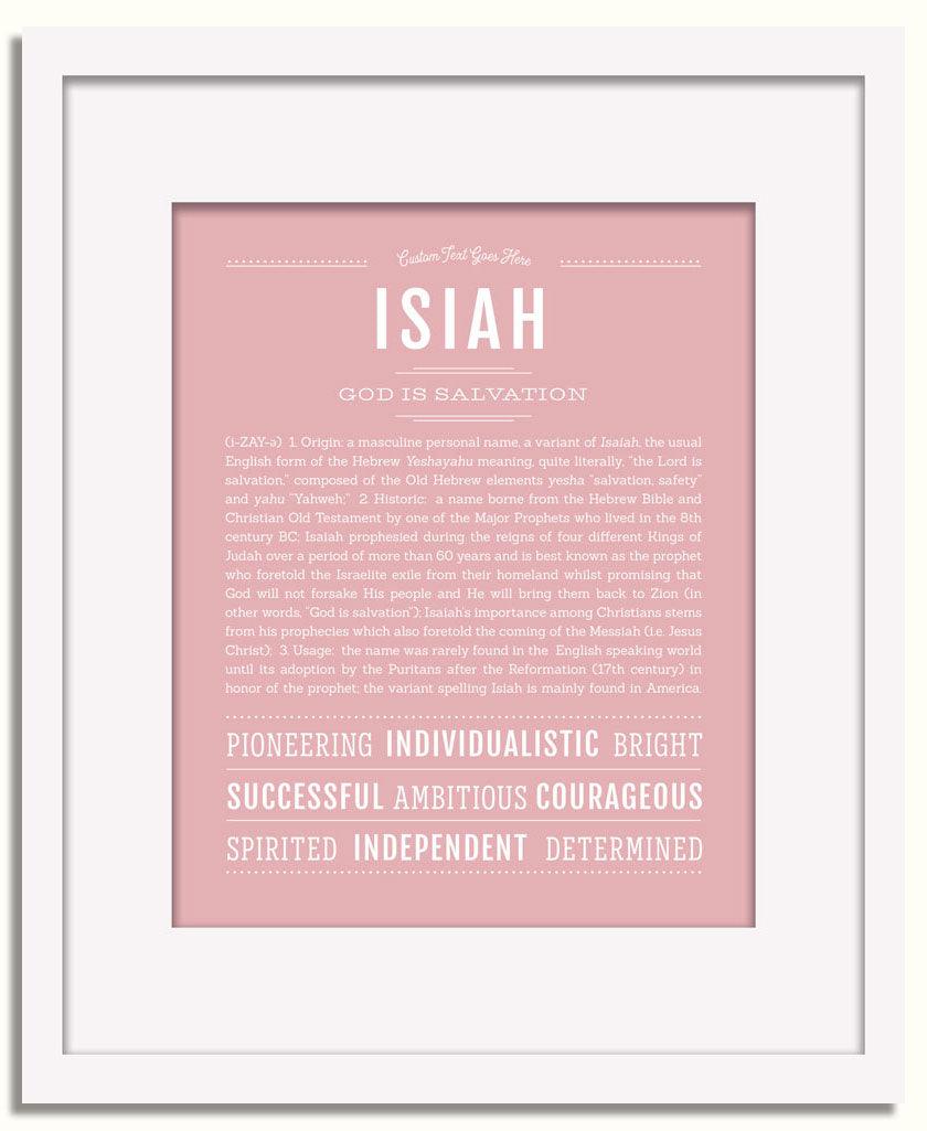 Frame Options | Dusty Rose | White Frame, Matted