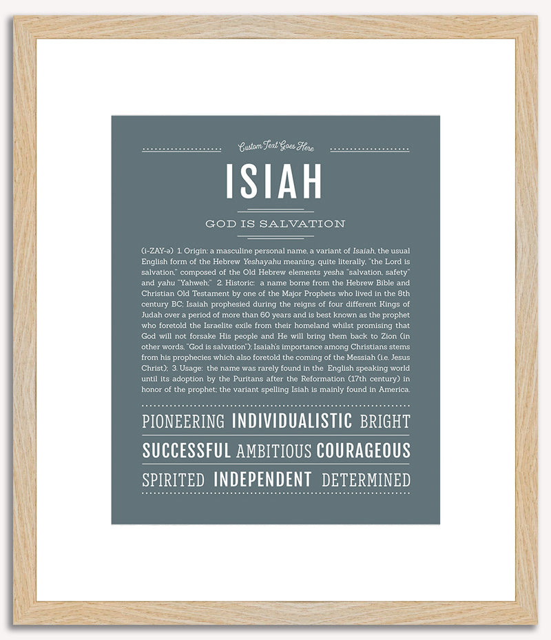 Isiah | Name Art Print