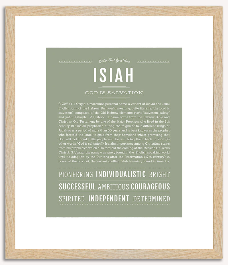 Isiah | Name Art Print