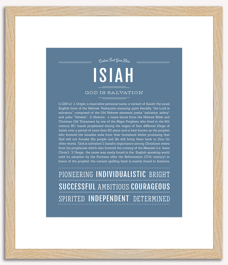 Isiah | Name Art Print