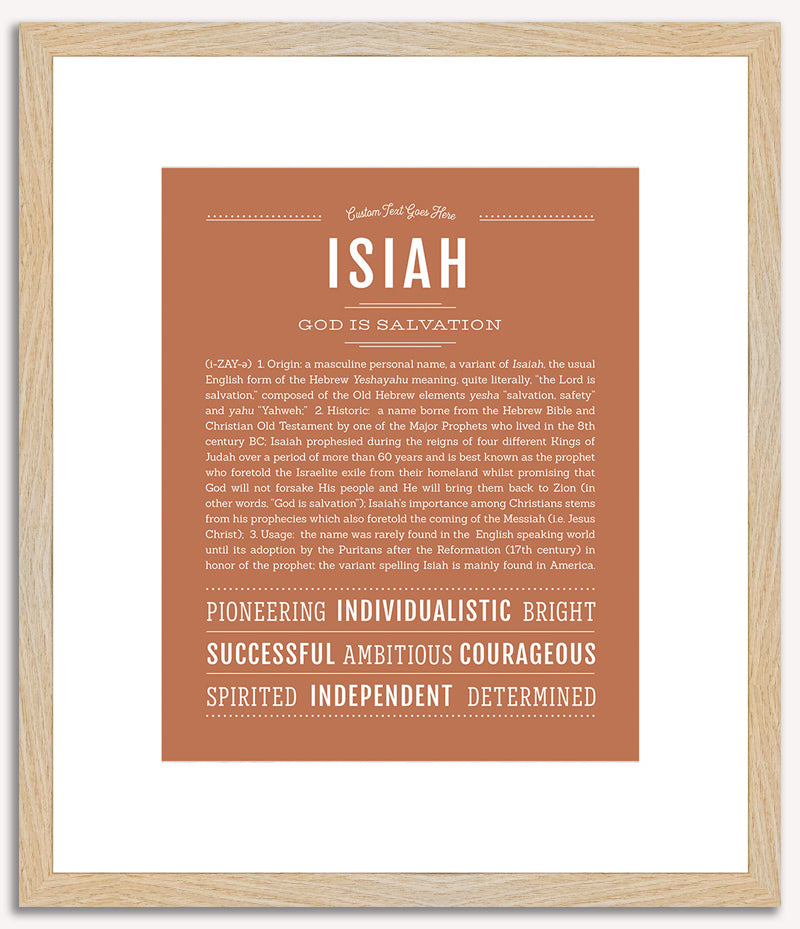 Isiah | Name Art Print