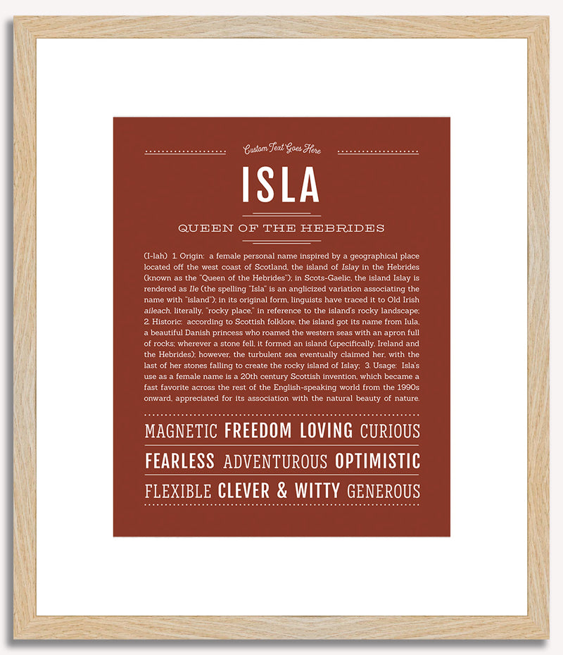 Isla | Name Art Print