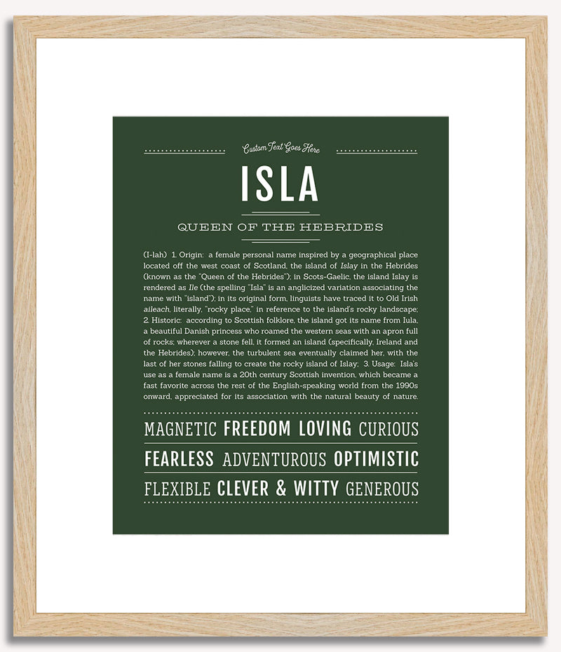 Isla | Name Art Print