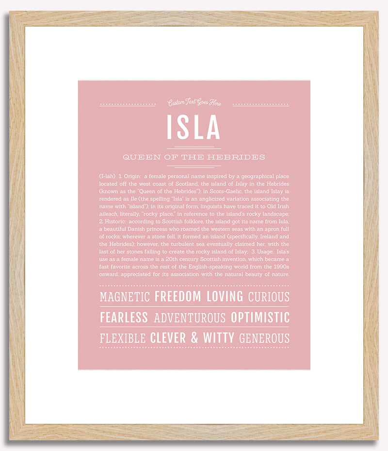 Isla | Name Art Print