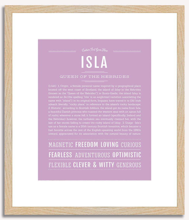 Isla | Name Art Print