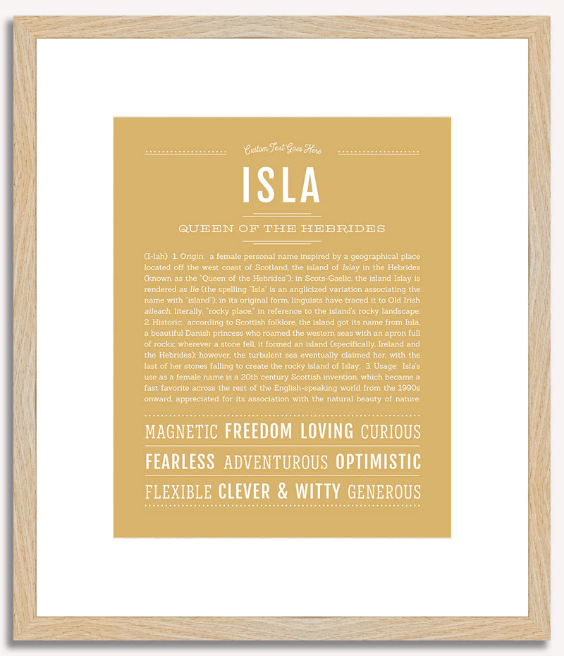 Isla | Name Art Print