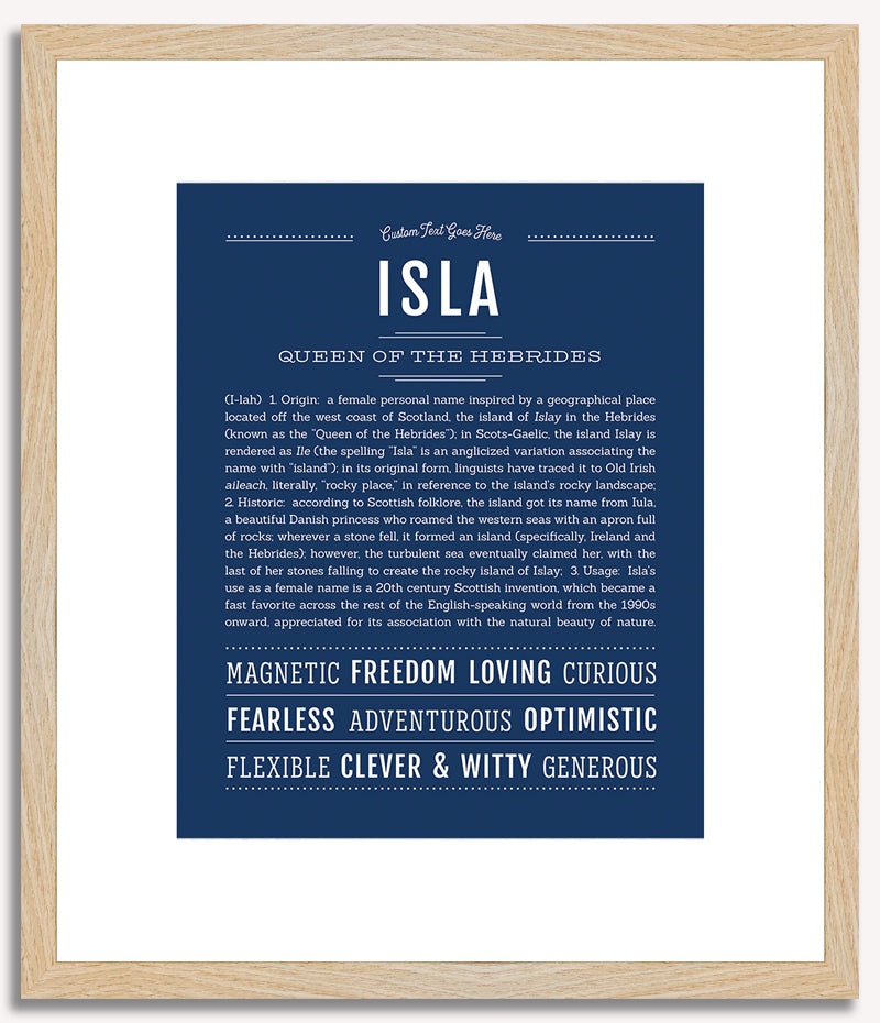 Isla | Name Art Print