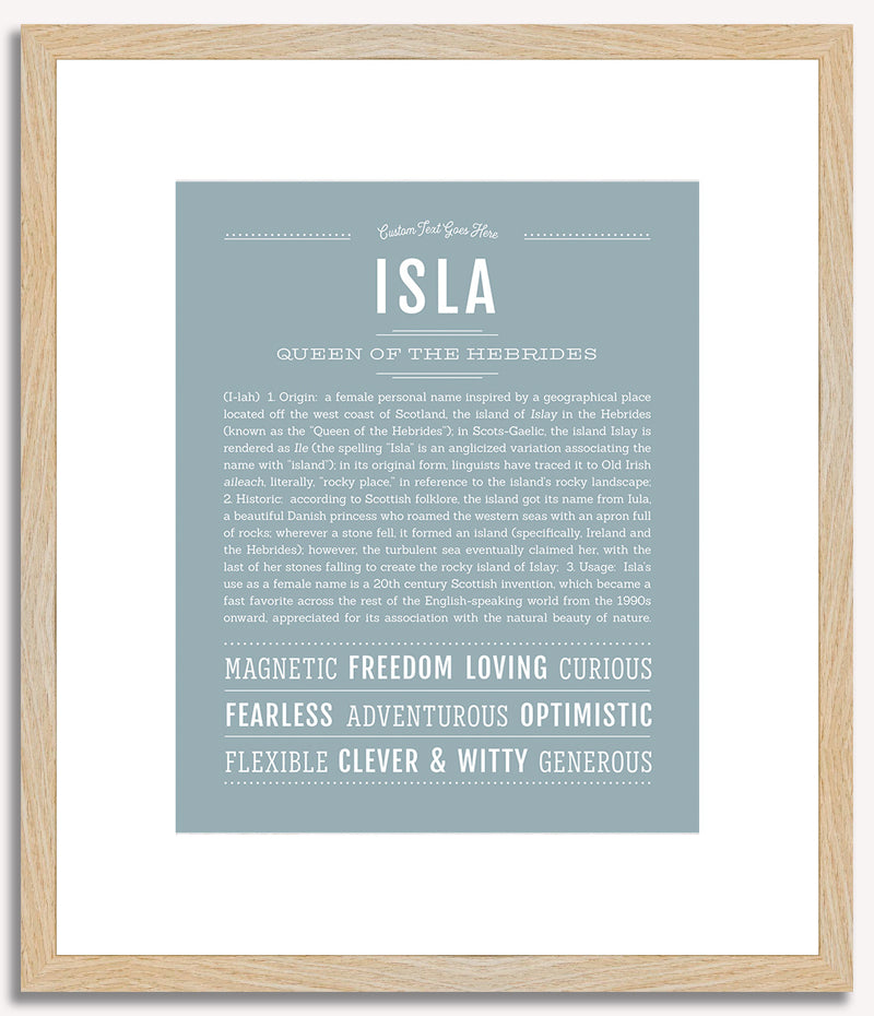 Isla | Name Art Print